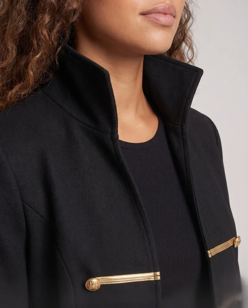 Damen glamouröser Kapuzenmantel mit goldenen Verzierungen Nord Taschen