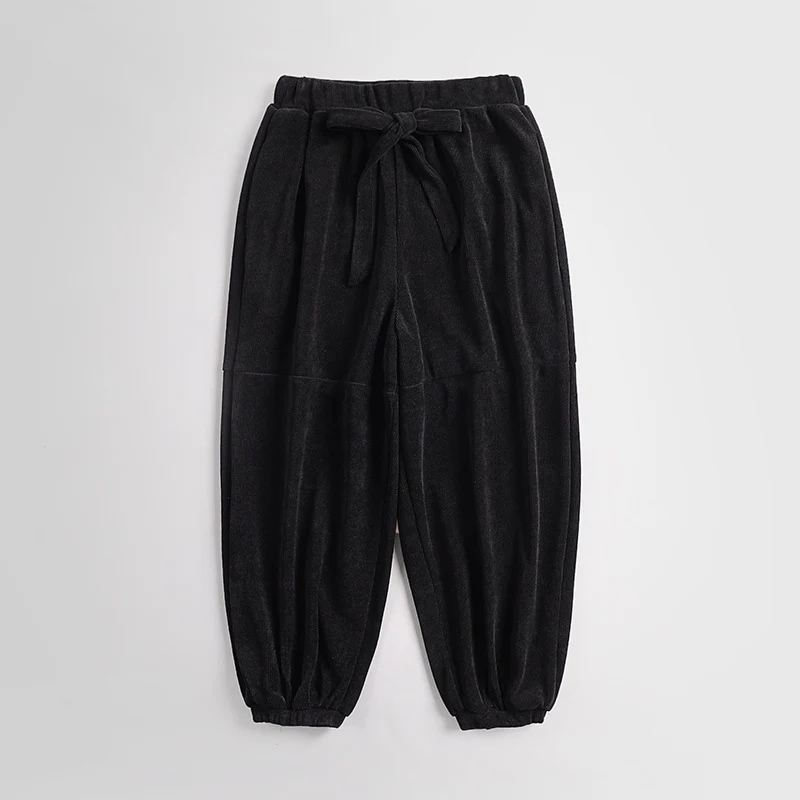 Damen Ripp-Joggerhose mit Tunnelzug hohem Bund und elastischen Bündchen Nord Taschen