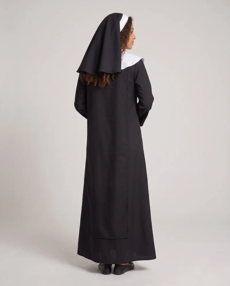 Damen Nonnenkostüm mit elegantem Kapuzenumhang Nord Taschen
