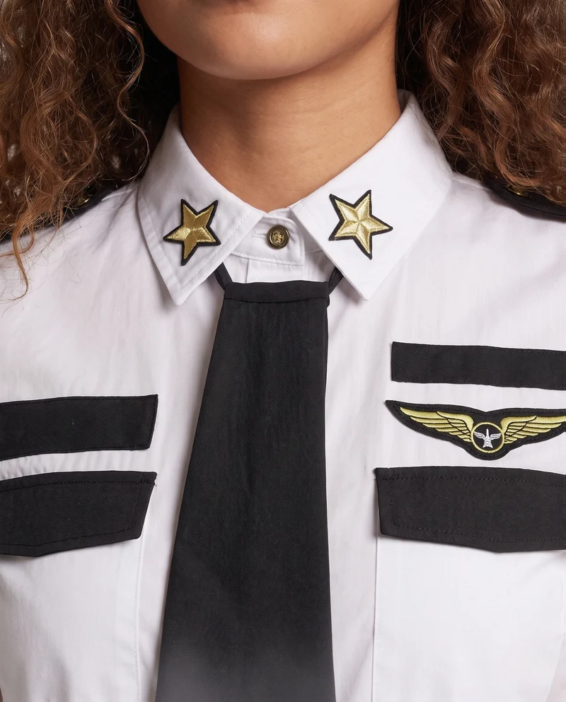 Damen Pilotinnenkostüm mit modischem Schnitt und Accessoires Nord Taschen