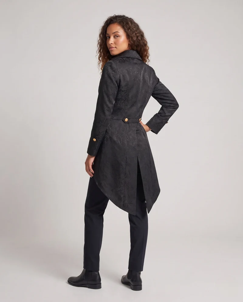 Damen historisches Kostümjacke mit kunstvollen Verzierungen und elegantem Kragen Nord Taschen
