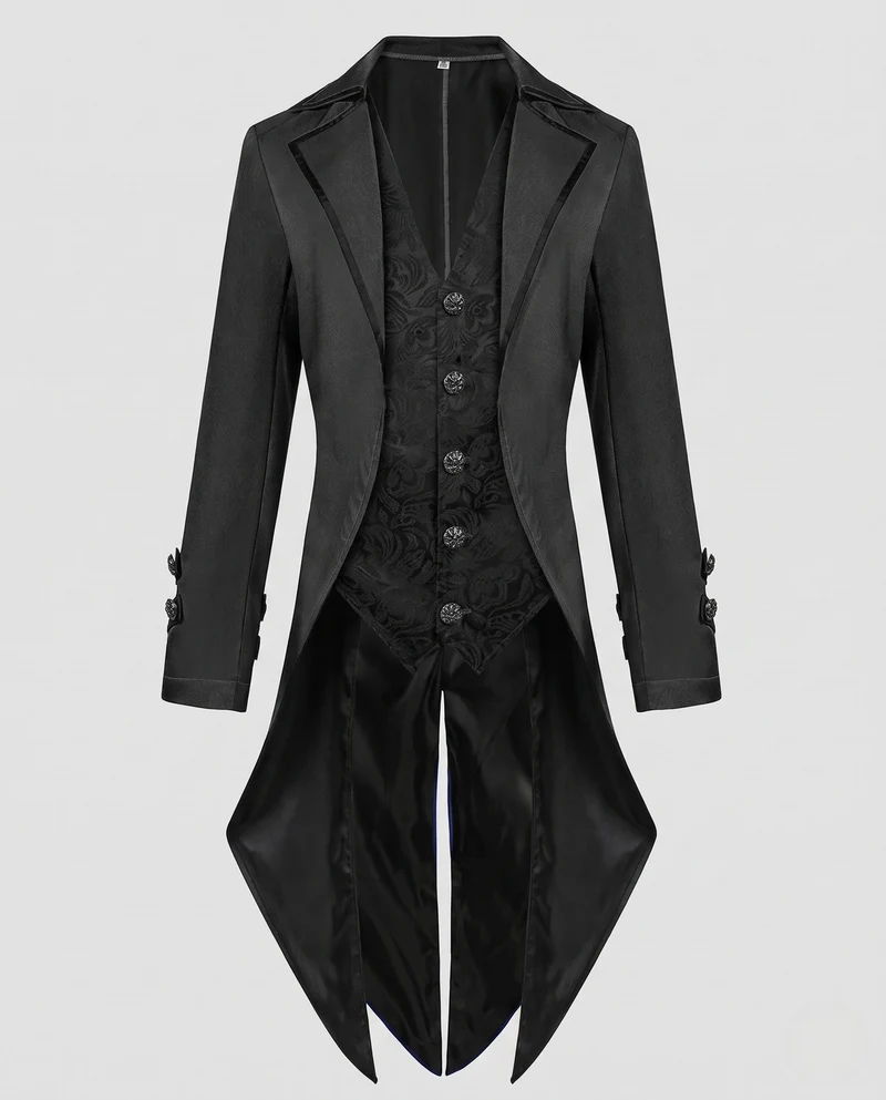 Damen historisches Kostümjacke mit kunstvollen Verzierungen und elegantem Kragen Nord Taschen