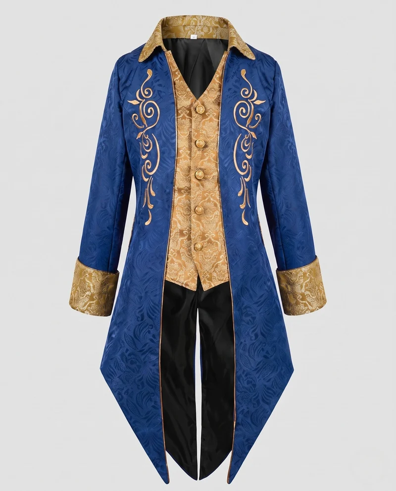 Damen historisches Kostümjacke mit kunstvollen Verzierungen und elegantem Kragen Nord Taschen