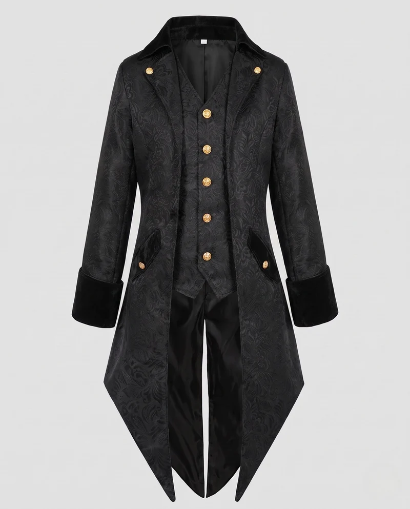 Damen historisches Kostümjacke mit kunstvollen Verzierungen und elegantem Kragen Nord Taschen