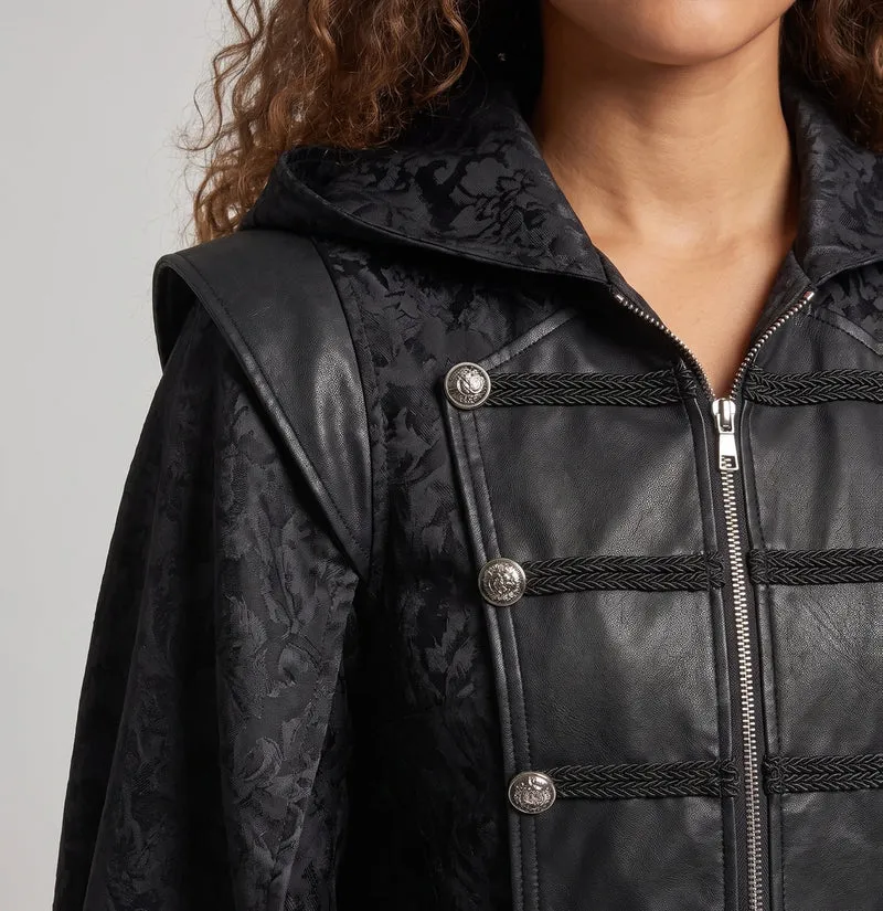 Damen Hochwertiger Umhangmantel mit Kapuze und eleganten Details Nord Taschen