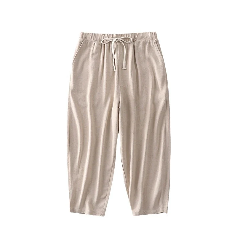 Damen Locker geschnittene Freizeit-Hose mit elastischem Bund und Tunnelzug Nord Taschen