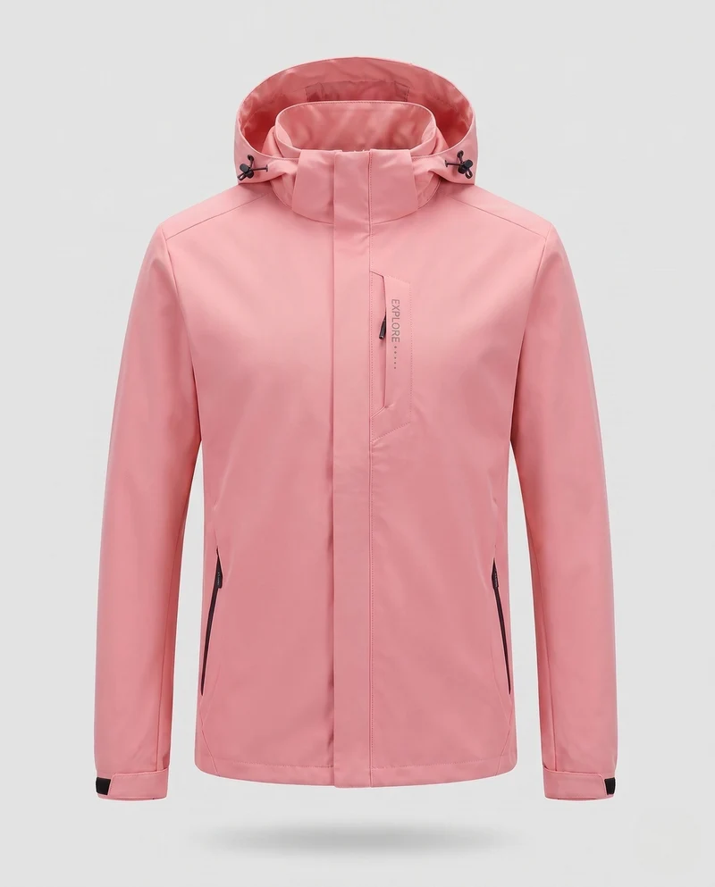 Herren Wind- und Wasserabweisende Softshelljacke mit abnehmbarer Kapuze und verdecktem Reißverschluss Nord Taschen