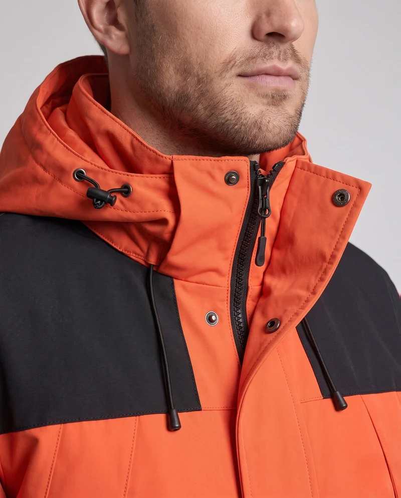 Herren Zwei-Lagen Softshell Outdoor-Jacke mit herausnehmbarer Fleece-Innenjacke und Kapuze Nord Taschen