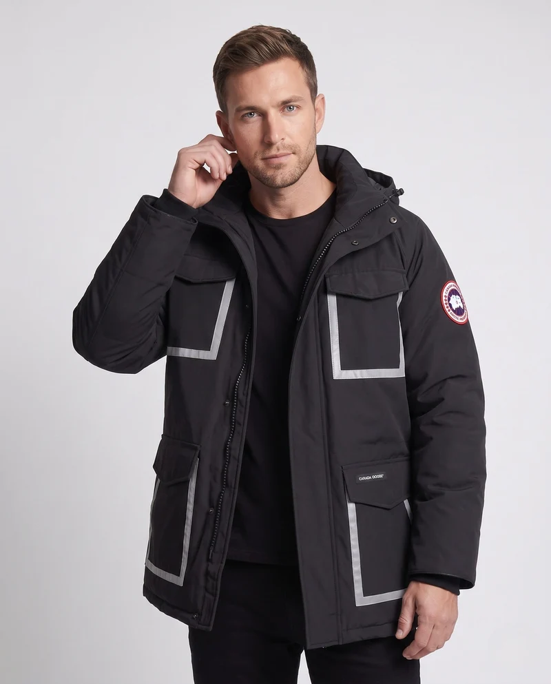 Unisex Winterparka mit reflektierenden Einsätzen und abnehmbarem Kapuze Nord Taschen