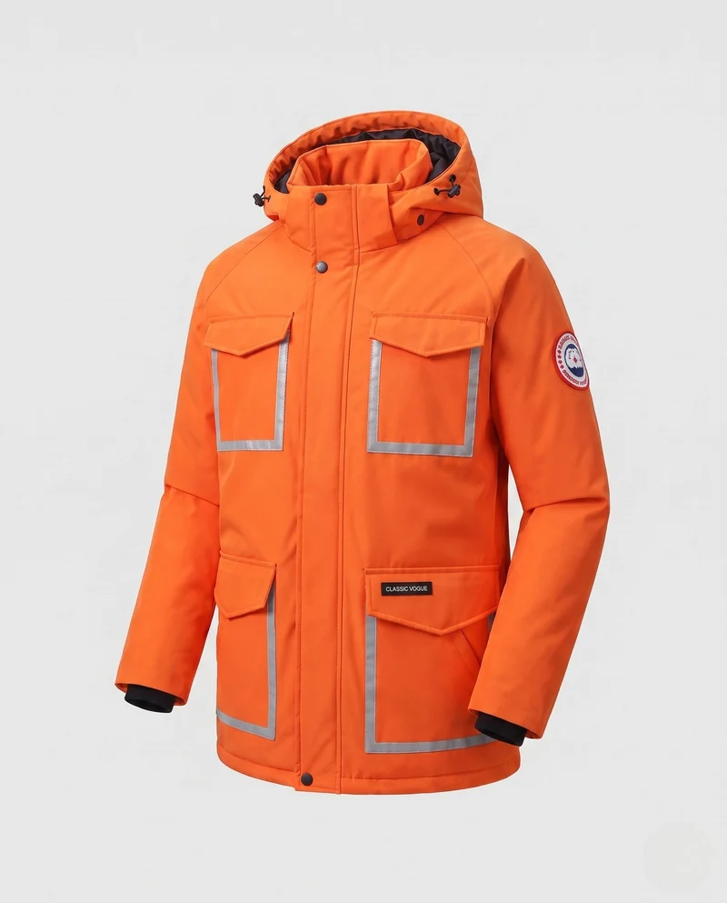 Unisex Winterparka mit reflektierenden Einsätzen und abnehmbarem Kapuze Nord Taschen