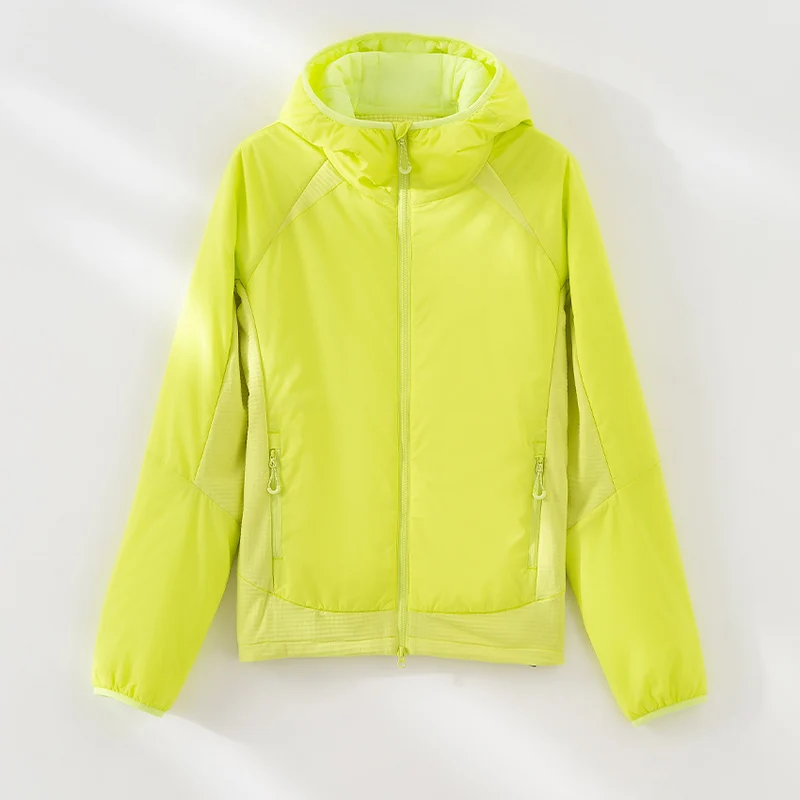 Damen Leichte Wind- und Thermojacke mit Kapuze, gesteppter Innenlage und Zweiwege-Reißverschluss Nord Taschen
