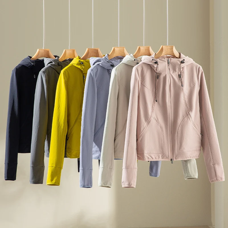 Damen Leichte Kapuzenjacke aus Funktionsfleece mit Zwei‑Wege‑Reißverschluss und ergonomischen Nähten Nord Taschen