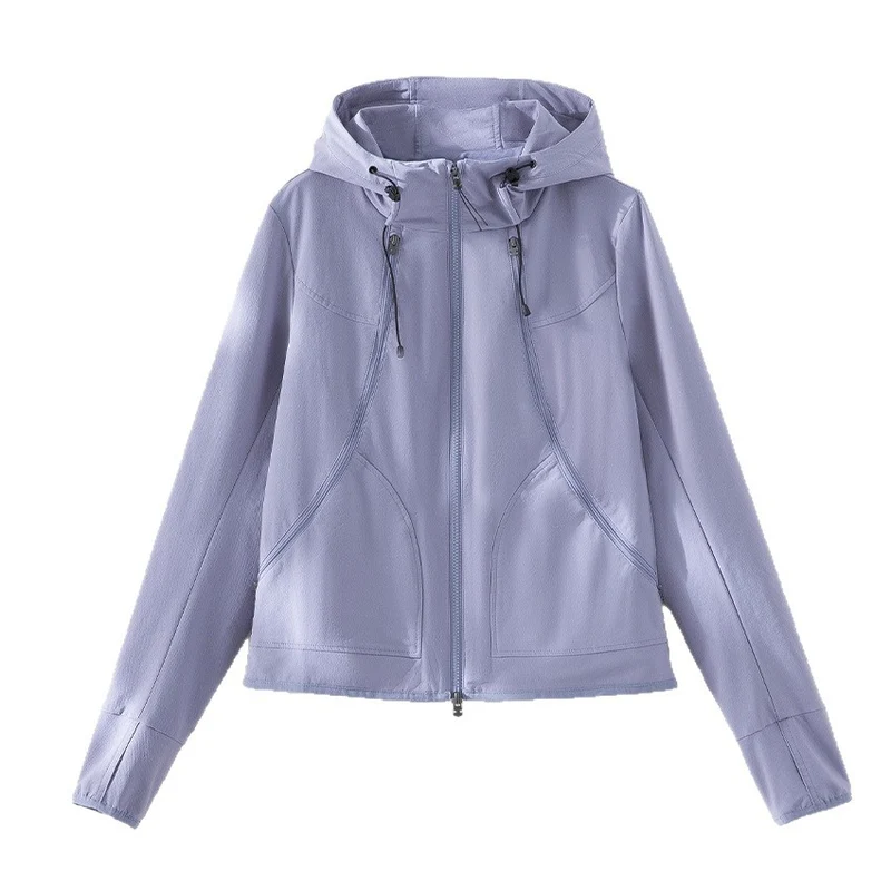 Damen Leichte Kapuzenjacke aus Funktionsfleece mit Zwei‑Wege‑Reißverschluss und ergonomischen Nähten Nord Taschen