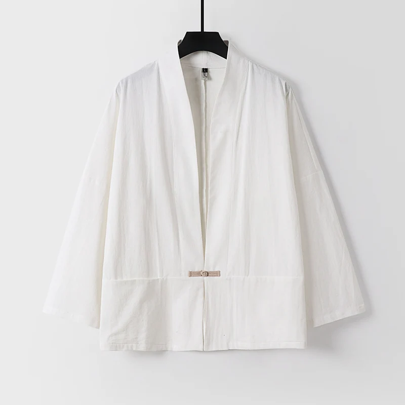 Damen Leichte Kimono-Jacke aus Baumwollmix mit lockerer Passform Nord Taschen