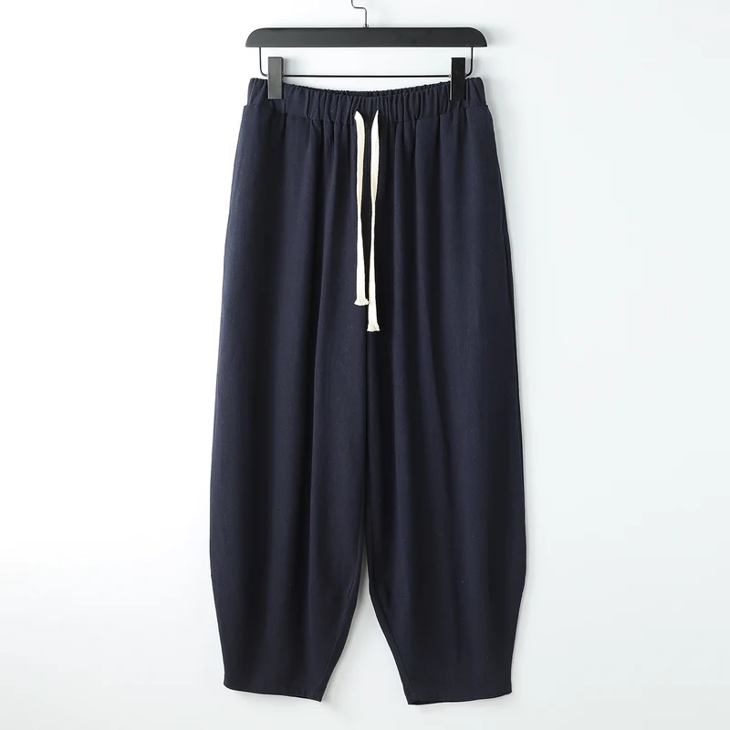 Damen Lässige Harem-Joggerhose mit hohem elastischem Bund und Zugkordel Nord Taschen