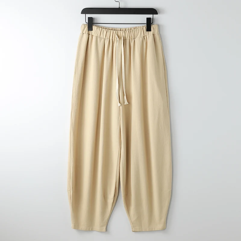 Damen Lässige Harem-Joggerhose mit hohem elastischem Bund und Zugkordel Nord Taschen