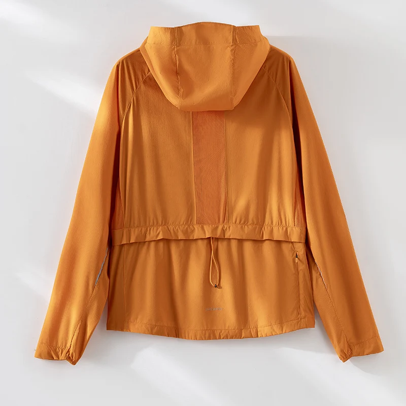 Damen Leichte Kapuzen‑Windjacke aus Ripstop‑Mikrofaser mit durchgehendem Reißverschluss Nord Taschen