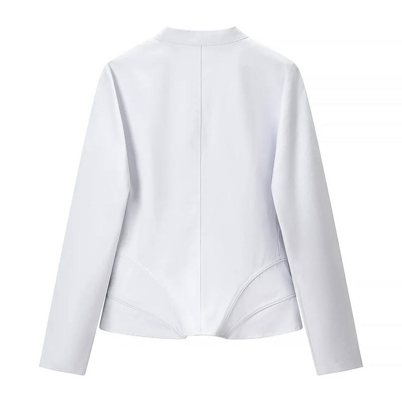 Damen Figurformende Korsagen‑Jacke mit tailliertem Schnitt und Stehkragen Nord Taschen
