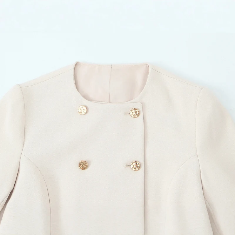 Damen Elegant-weit geschnittene Anzughose mit Bügelfalte und dekorativem Kettengürtel Nord Taschen