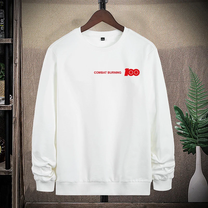 Herren Oversize-Sweatshirt mit Rundhalsausschnitt, minimalistischem Logoprint und gerippten Bündchen Nord Taschen
