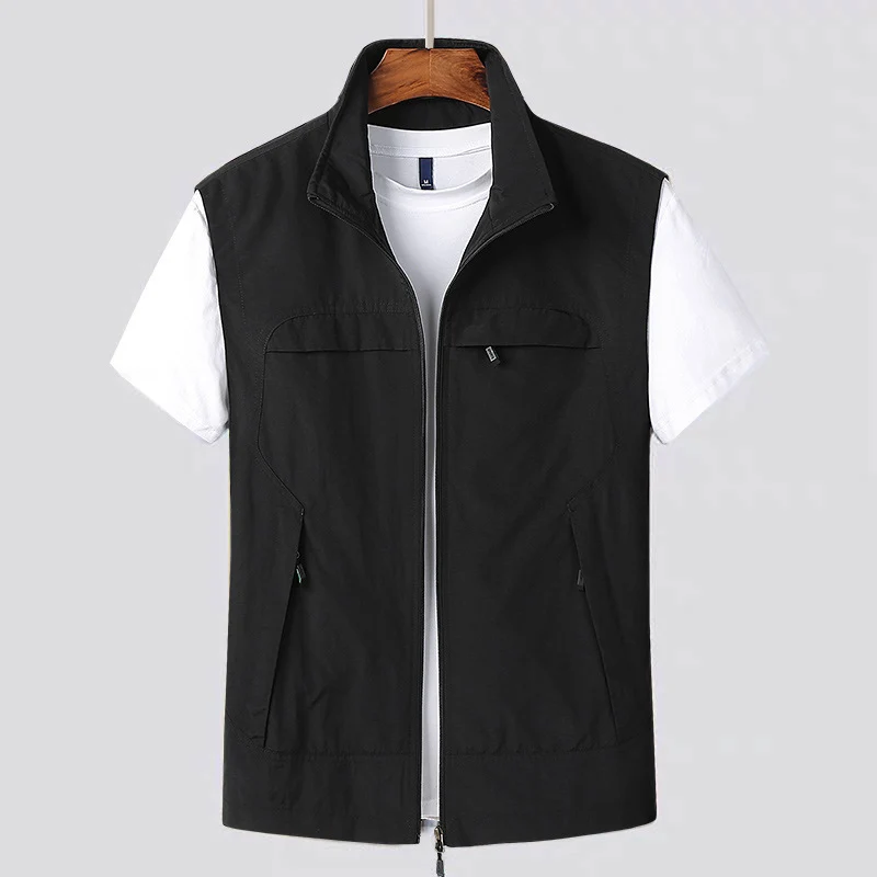 Herren Outdoor-Utility-Weste mit Mesh-Futter und Reißverschluss-Taschen Nord Taschen