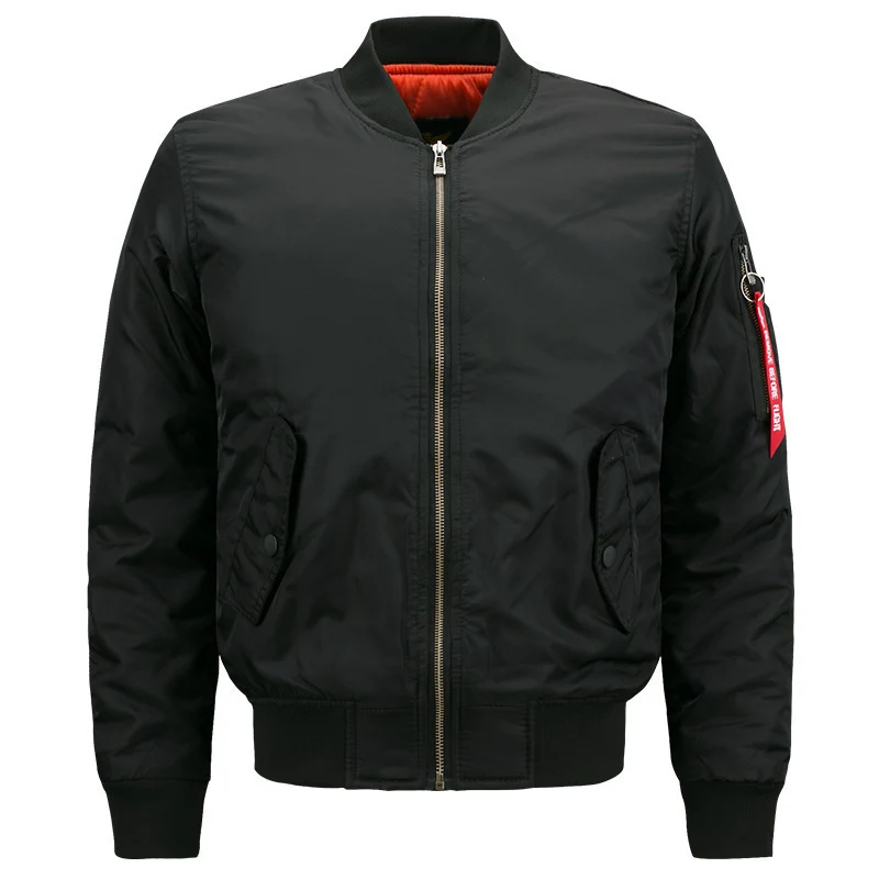 Herren Nylon-Bomberjacke mit dezentem Glanz, gestepptem Thermofutter und Utility-Ärmeltasche Nord Taschen