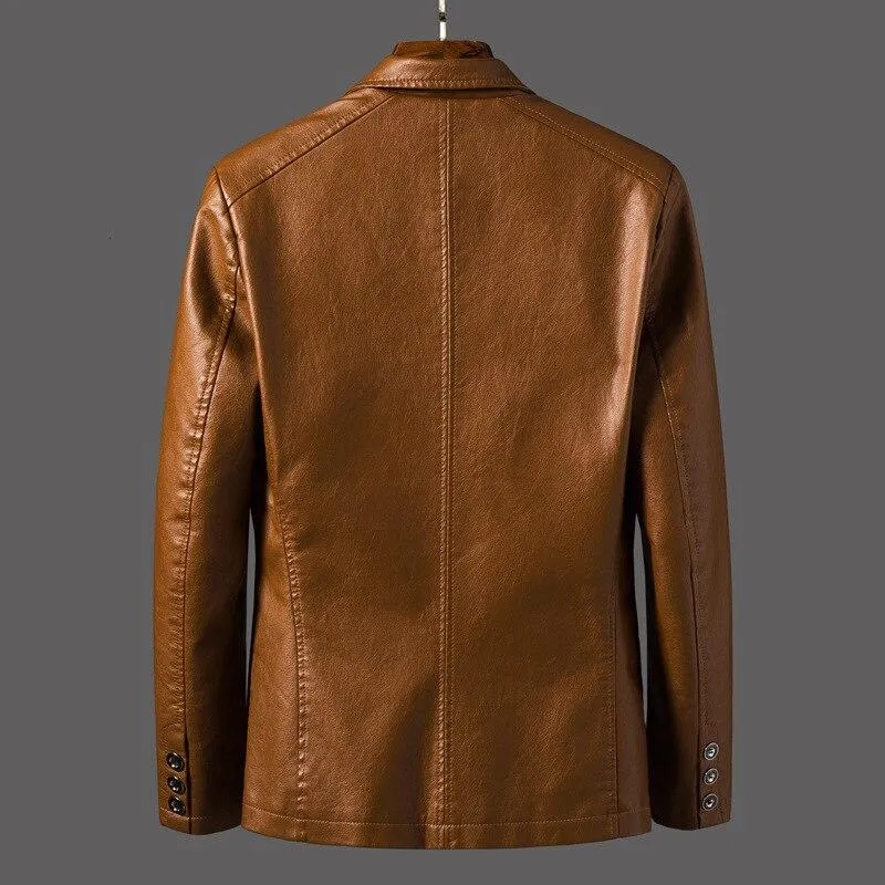 Herren Leder Blazer