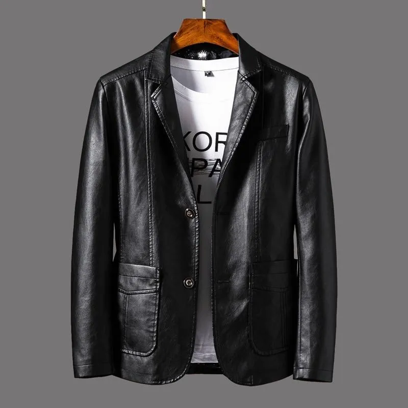 Herren Leder Blazer