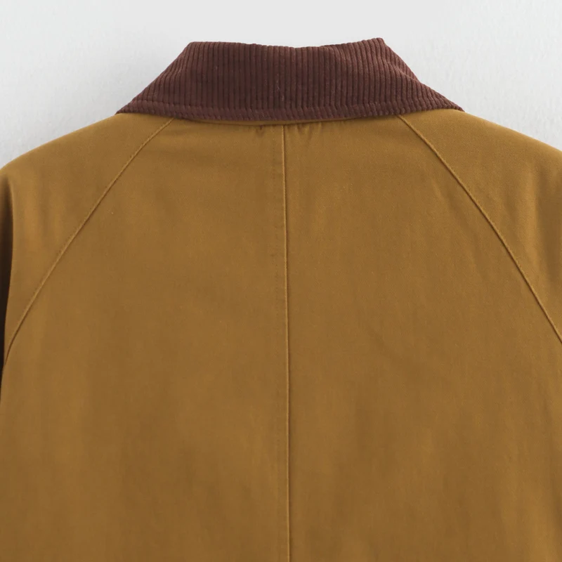 Damen Boxy Fieldjacke mit Cordkragen, Knebelverschlüssen und großen Klappentaschen Nord Taschen