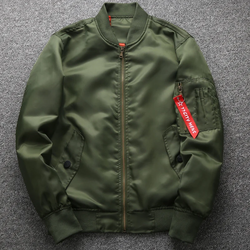 Herren Nylon-Bomberjacke mit Ärmeltasche, gerippten Bündchen und Utility-Details Nord Taschen
