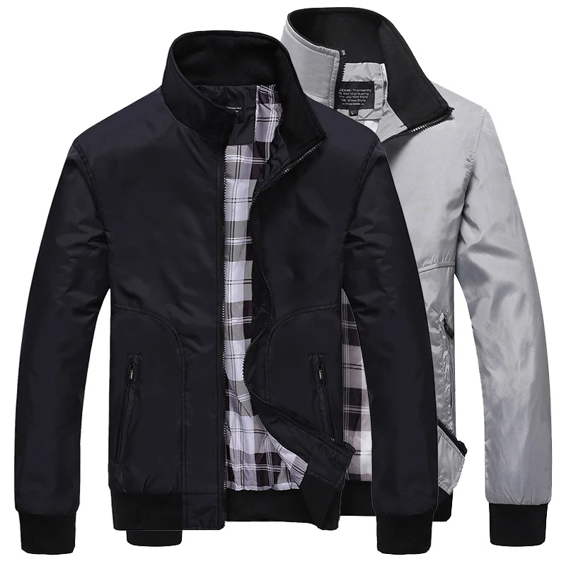 Herren Übergangsjacke mit hohem Kragen und bequemen Taschen Nord Taschen