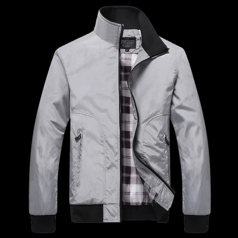 Herren Übergangsjacke mit hohem Kragen und bequemen Taschen Nord Taschen