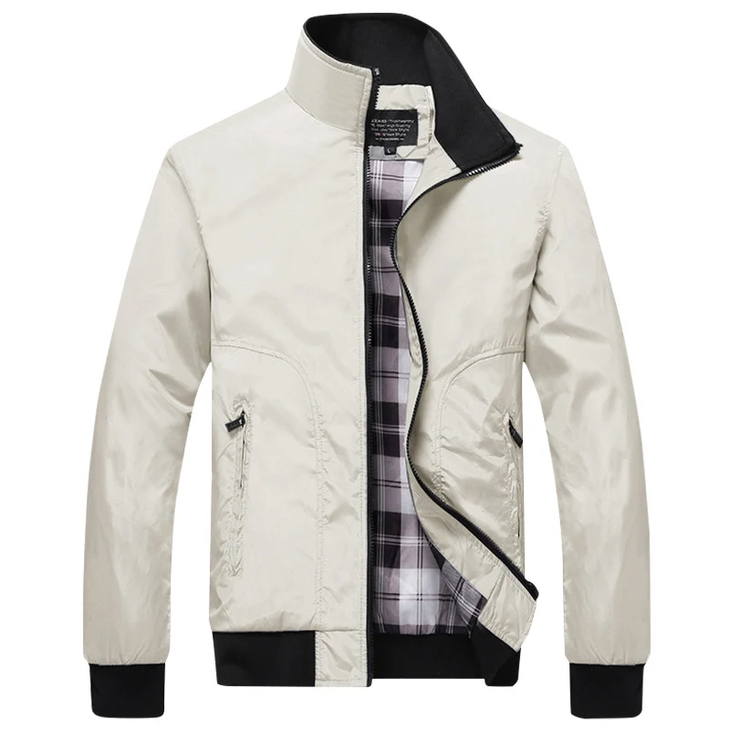Herren Übergangsjacke mit hohem Kragen und bequemen Taschen Nord Taschen