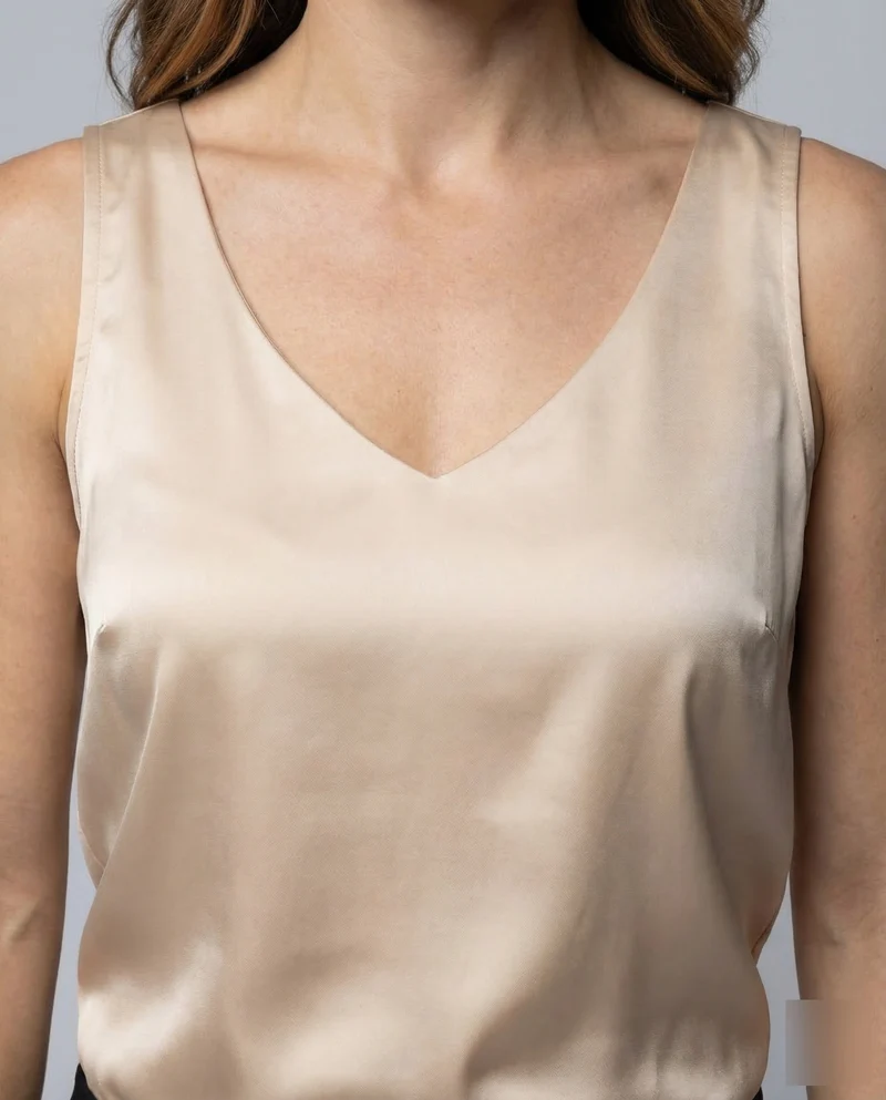 Damen Satin Top Spaghettiträger