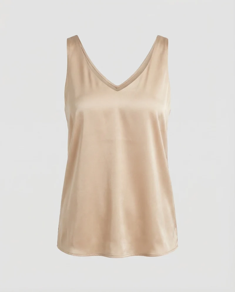 Damen Satin Top Spaghettiträger