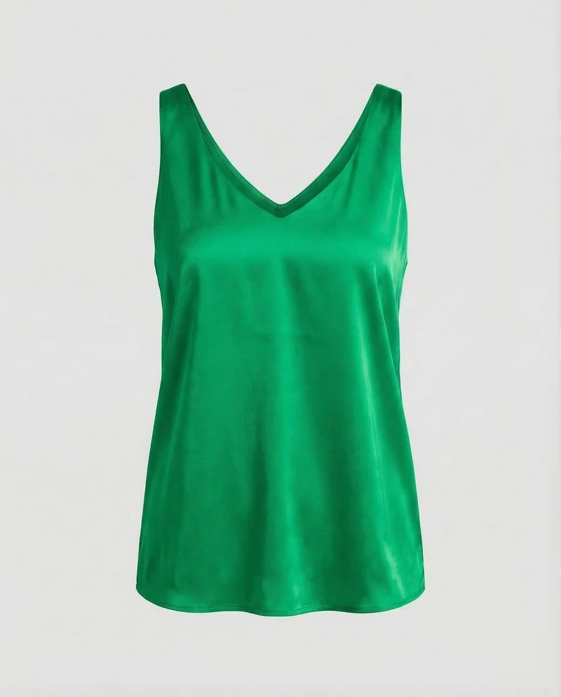 Damen Satin Top Spaghettiträger