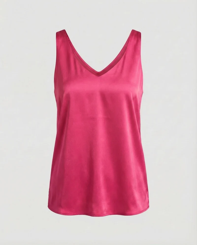 Damen Satin Top Spaghettiträger