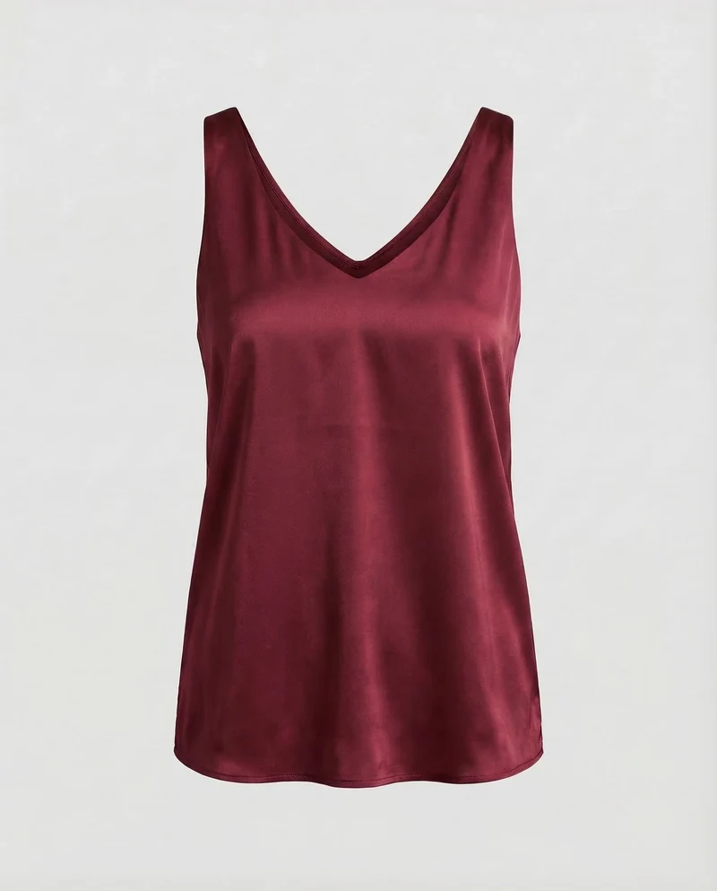 Damen Satin Top Spaghettiträger