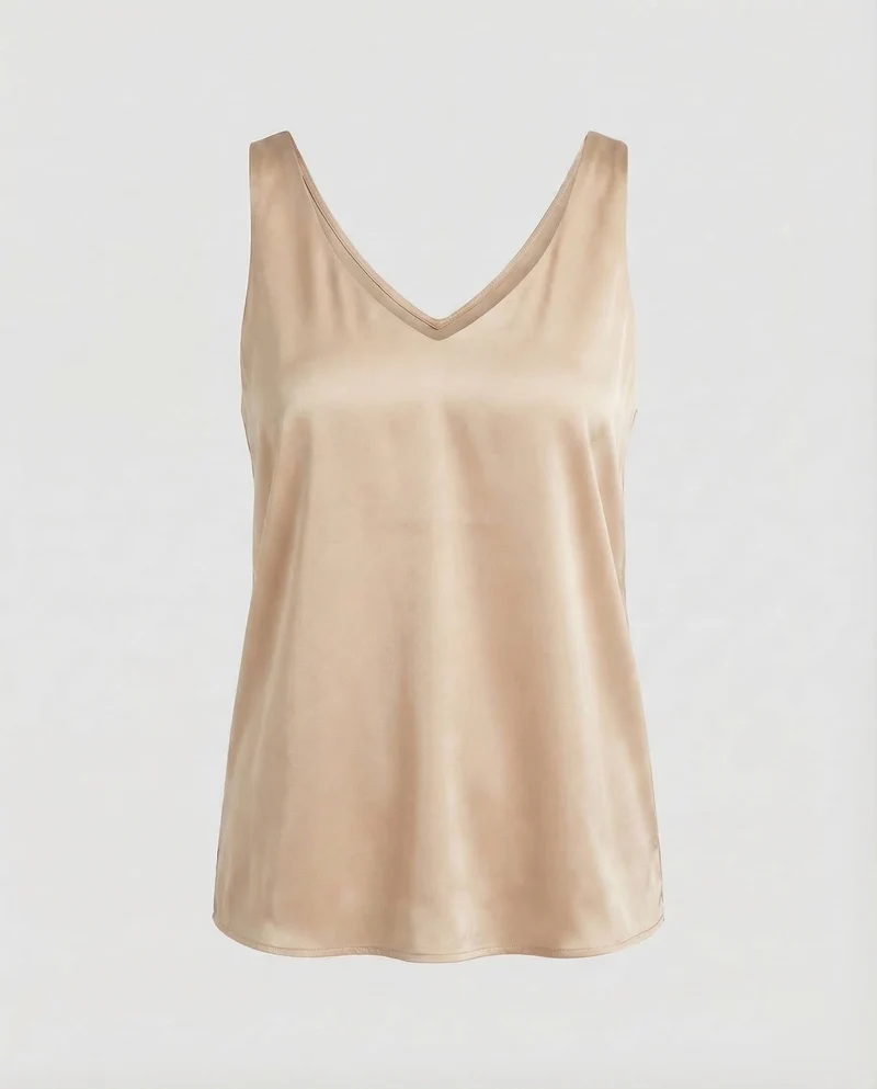 Damen Satin Top Spaghettiträger