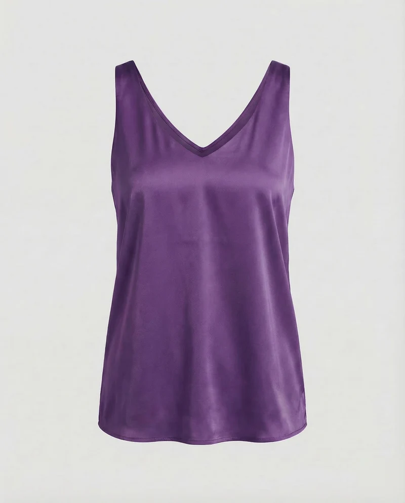 Damen Satin Top Spaghettiträger