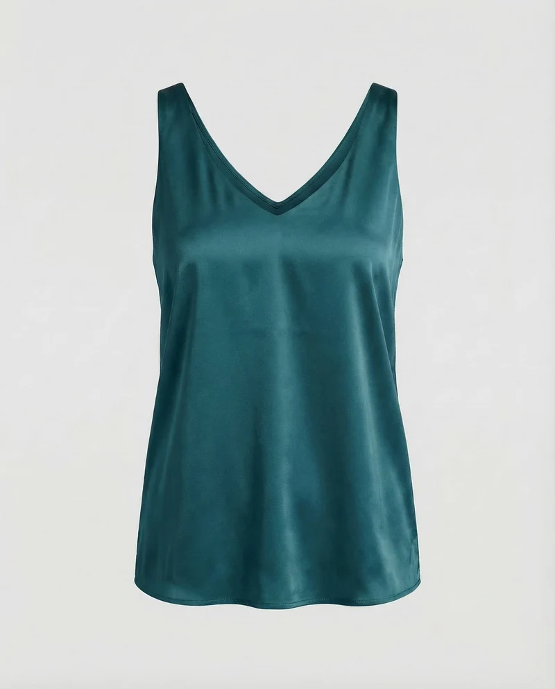 Damen Satin Top Spaghettiträger
