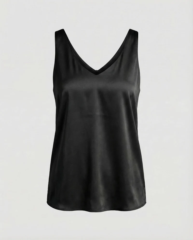 Damen Satin Top Spaghettiträger