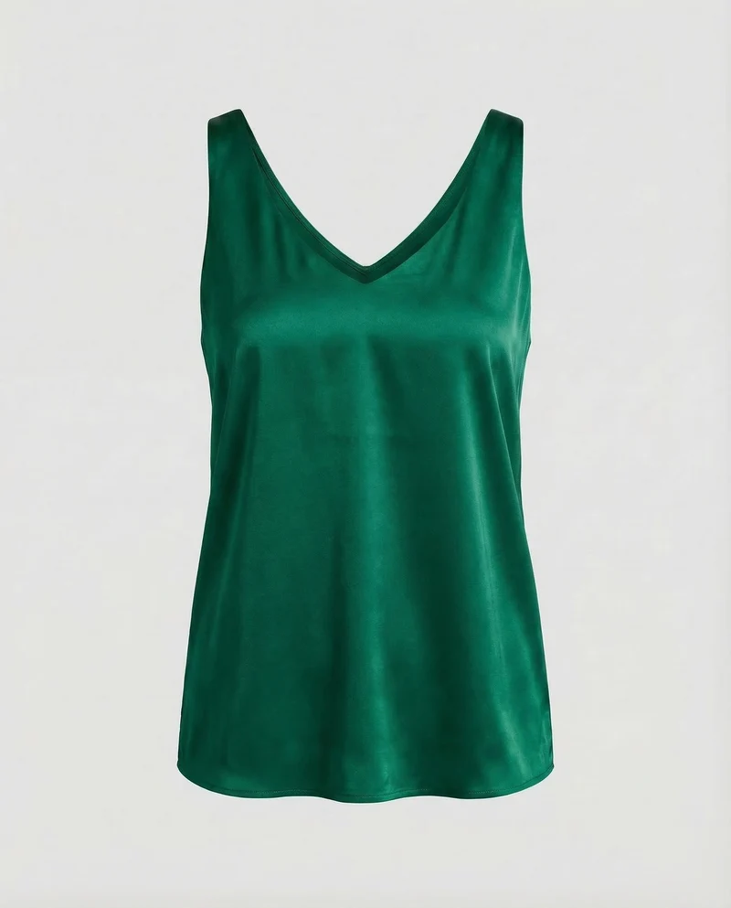 Damen Satin Top Spaghettiträger