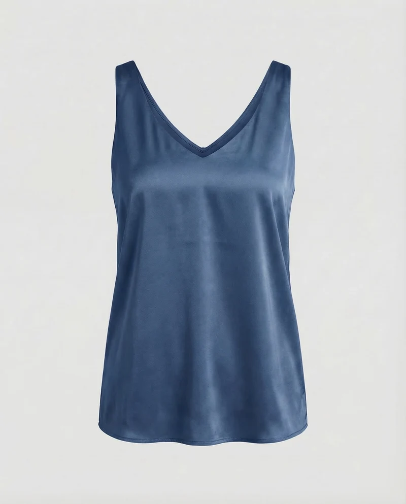 Damen Satin Top Spaghettiträger
