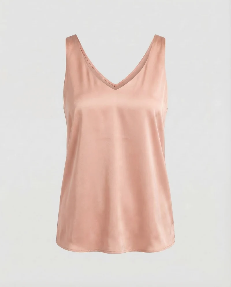 Damen Satin Top Spaghettiträger