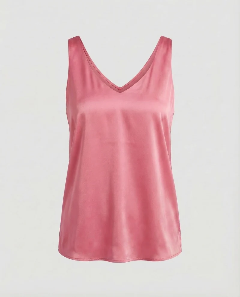 Damen Satin Top Spaghettiträger
