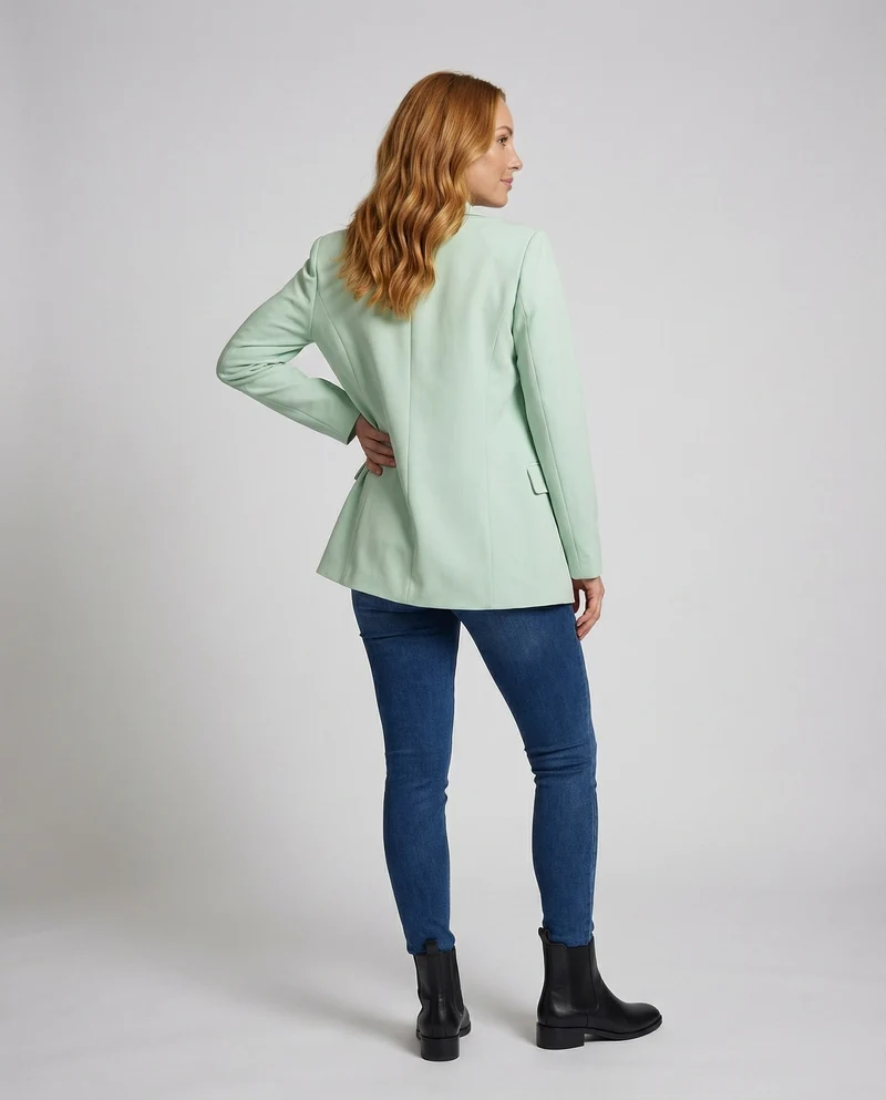 Damen Lockere Überschulter Longblazer
