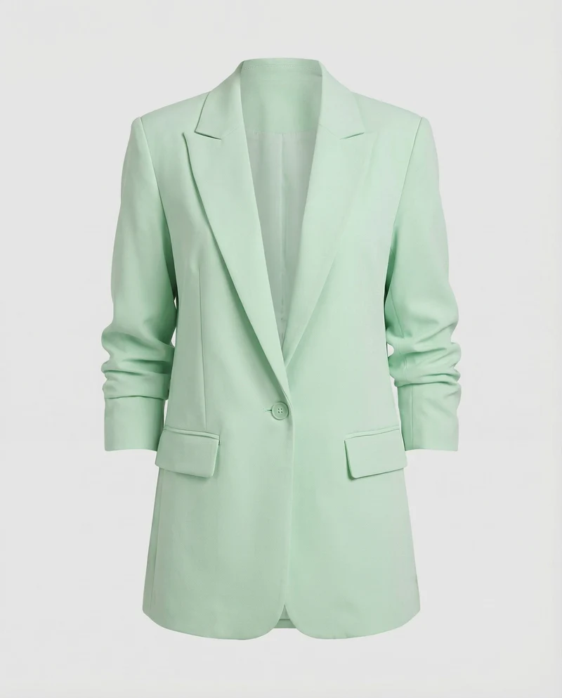 Damen Lockere Überschulter Longblazer
