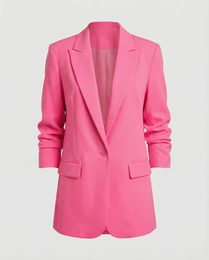 Damen Lockere Überschulter Longblazer