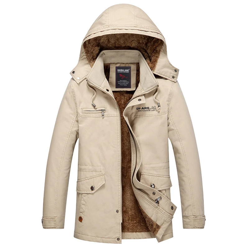 Herren mittellanger Fieldparka im Urban-Style mit Teddyfleece-Innenfutter Nord Taschen